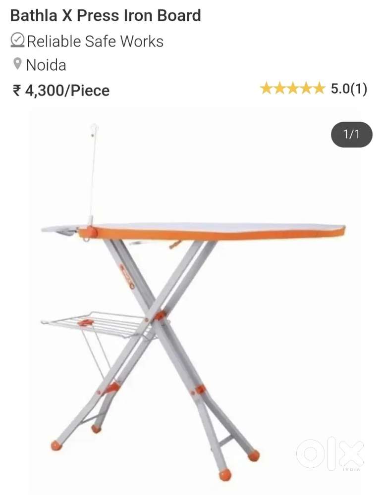 Bathla X-Pres Ace is a large foldabl ironing board pres karna ke liye