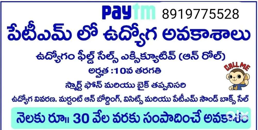 Paytm company Field sales executive Marketing