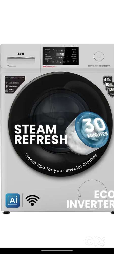 Brand New IFB 8kg 5 star Frontload washing machine with 4 yr warranty