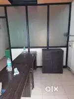 Road facing furnished office for rent in alkapuri with attach toilet