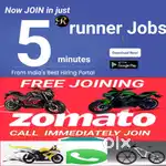 FREE JOINING 100 Delivery boys Zomato Food Delivery jobs