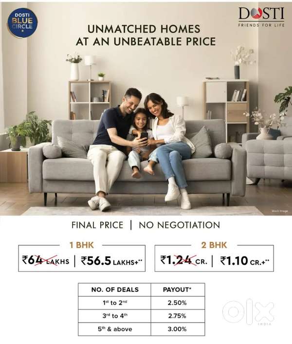 Buy dream home at Dosti west County