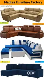 Sairam Furniture new model corner sofa factory outlet price offer sale