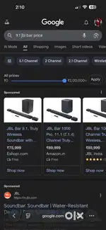 Jbl 9.1 JBL BAR 9.1 True Wireless Surround  Dolby Atmos