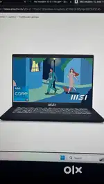 Msi morden 15 i5 11th gen 16/512gb with intel graphics card.