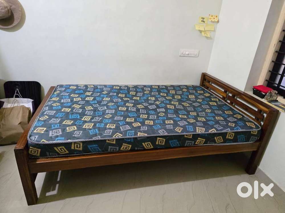 Cot 6X4 and Coir mattress 2.5 years old