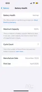 Iphone 15 brand new 1 month old 100% battery no damage
