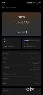 Repalme 15pro 12+14gb 256 sell & exchange no scratches