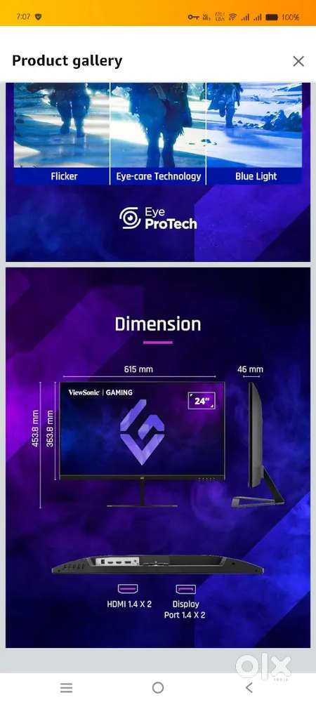 Viewsonic HdPro 165hz Gaming Monitor
