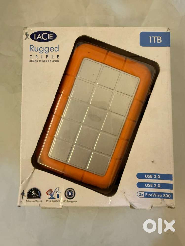 Lacie Rugged 1 TB external hard drive