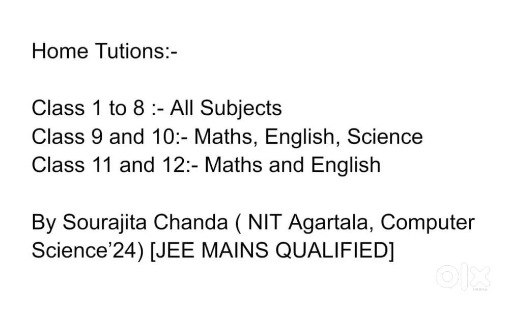 By Sourajita Chanda(NIT Agartala, BTech, Computer Science)