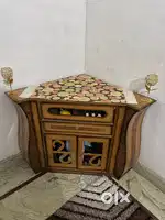 Dining table and wooden corner