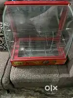 Electric Hot Glass Food Warmer Display