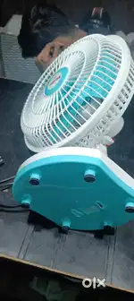 Table fan blue color