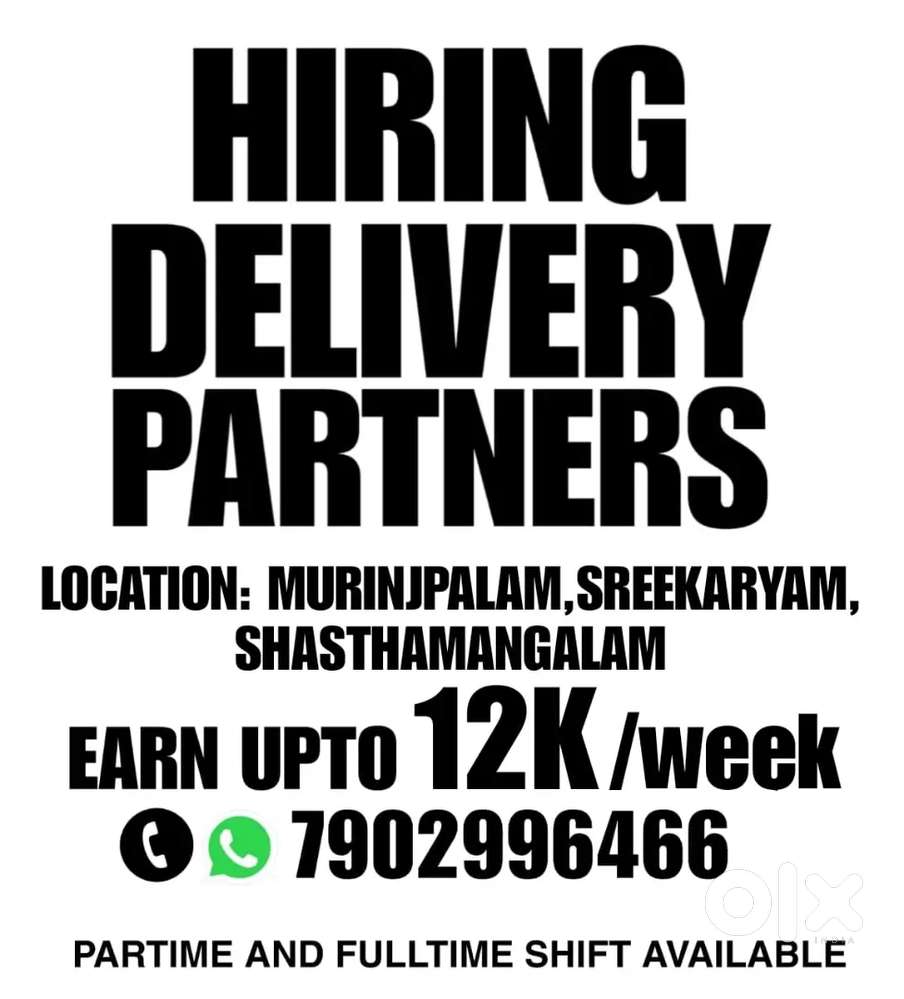 Hiring  delivery boys