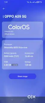EXC OR SALE OPPO A59 4+4/128 ONLY BOX 5MONTHS OLD DONT TIME PASS