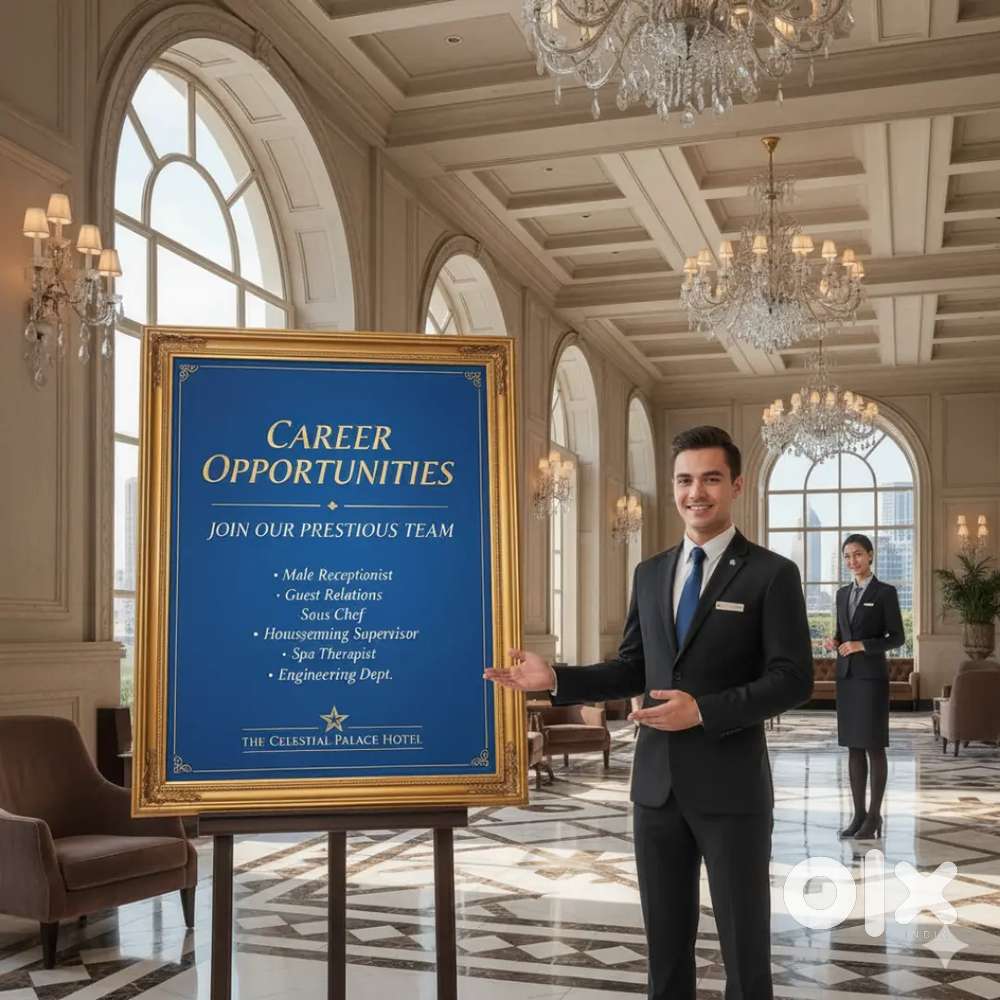 Male receptionist, male bar billing staff