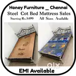 Steel Cot Bed Mattresses, Hostel Bunker, Folding Cots Available