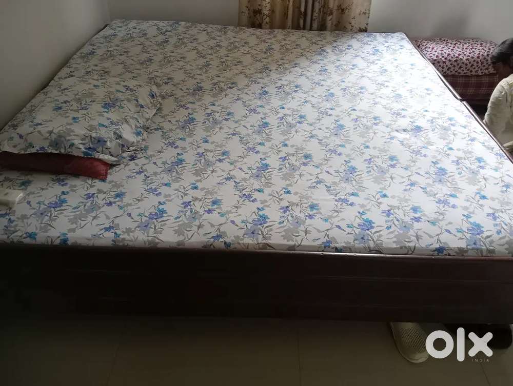Double bed in two piece