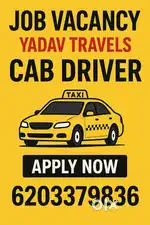 Urgent Requirement For Cab Driver (Bumper Vacancy)