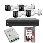 cctv CP PLUS 4ch dvr with 4 (2MP) IR camera , 4ch smps, 500 gb HDD