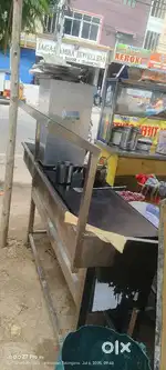 Stainless steel Iron Dosa tawa with one stove burner Gas