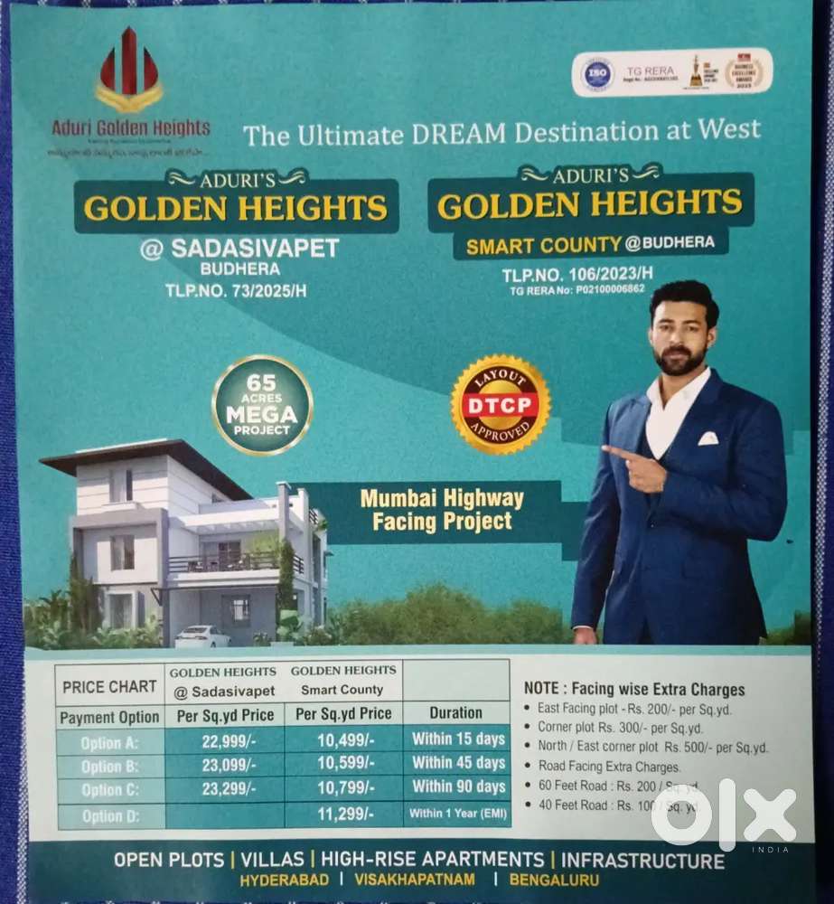 Open plots ,  TS RERA/ HMDA/ DTCP/MUDA
