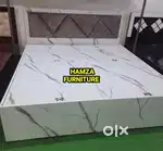 HAMZA FURNITURE NEW DESIGNER STYLISH LOOK PARTICAL WOOD BED 6BY6