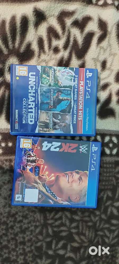Ps4 games wwe 2k24 and Uncharted