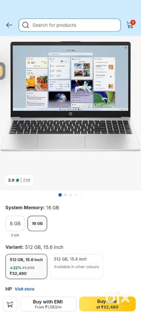 Hp laptop 255g10
