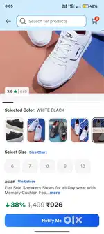 Sell asian sneakers Size 8