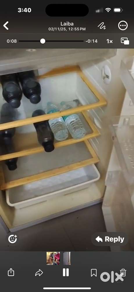 360 litters double door fridge grey colour