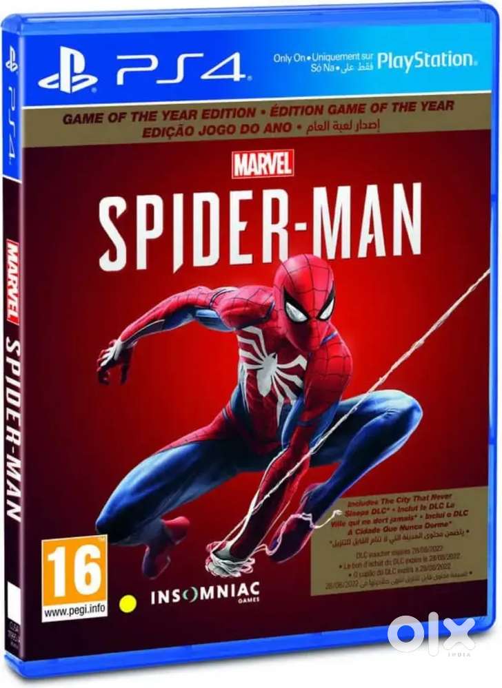 PS4 game spider man or God of war dics