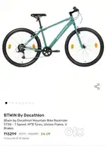 BTwin Rockrider 7 speed Cycle, Decathlon