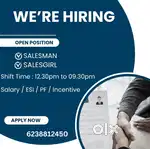 Salesman Vacancy