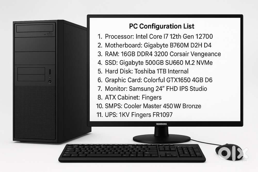 Intel Core i7 desktop with graphics