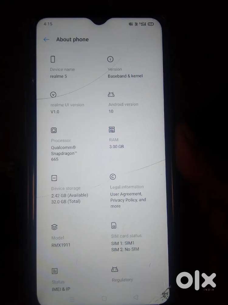 Mast condition