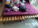 single bed  + mattresses, 1 center table