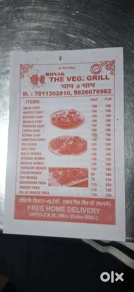Ronak The veg Grill chap hi chap