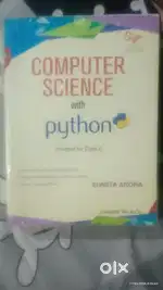 Computer science with Python class 11, writing by (Sumita Arora)