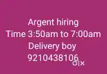 Delivery boy job