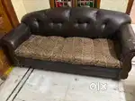 3 seater leatherette sofa