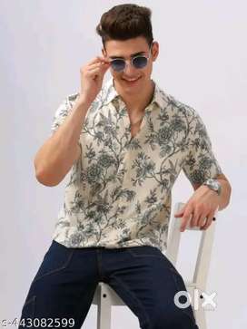 Men's Floral Regular Spread Collar Multicolor Shirts