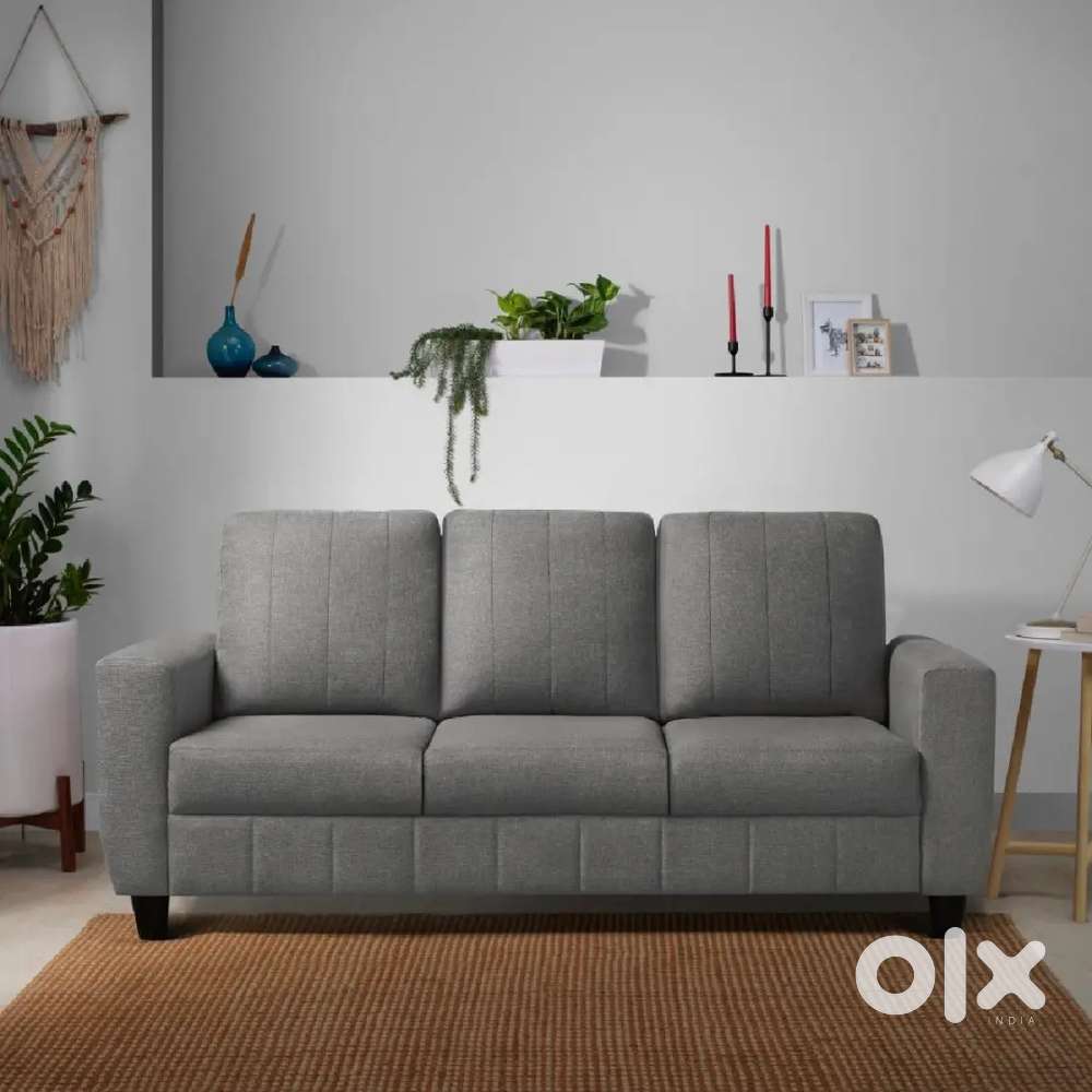Sleepyhead, 3 seater grey soft sofa