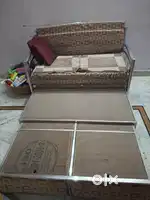 3 + 2 convertible sofa set with removable cushions