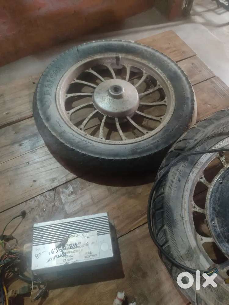 Hub motor and dummy wheel to 48v 800watt controller