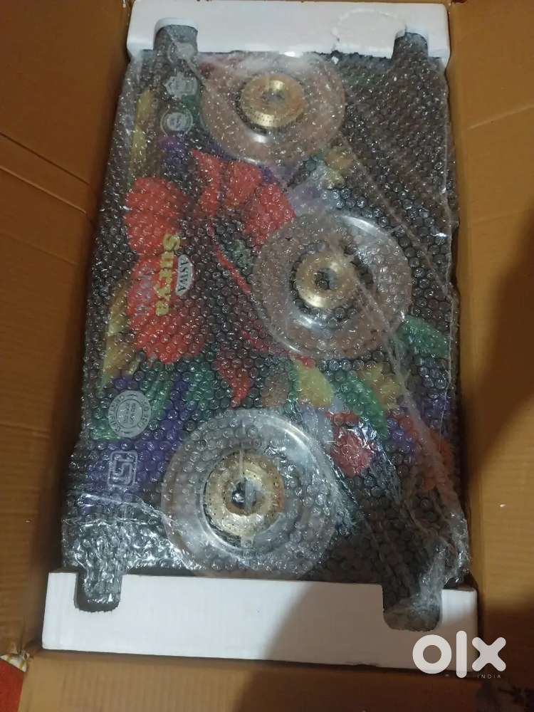 Glass top  stove  3 burner