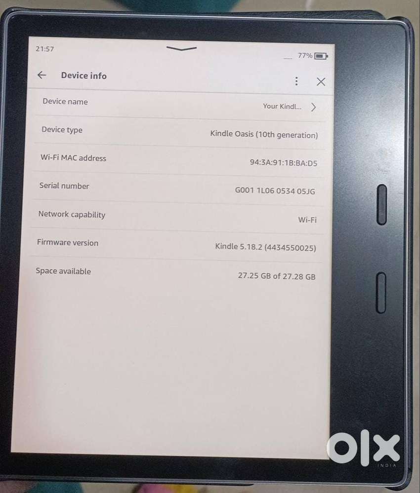 Kindle oasis 10th gen paperwhite mint condition