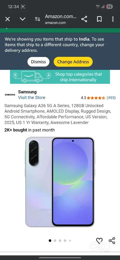 Samsung a36 8gb ram,256gb ssd. Excellent condition.