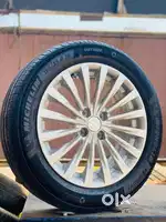 16 Inch 4 Hole 100 Pcd Maruthi Ciaz Alloys & 195/55/16 4 Michelin Tyer